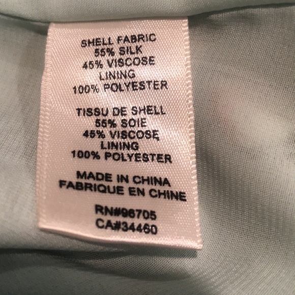 Rebecca Taylor Seafoam Flowers Ruffle Sleeve Belt Tie Midi Dress 4. Silk Blend - Picture 8 of 8